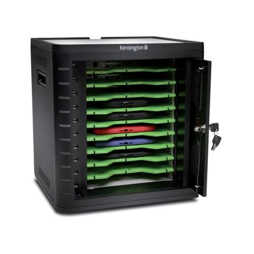 447909_d1-1.jpg KENSINGTON Coffre de chargement et synchronisation universel, stocke jusqu'à 10 tablettes Noir K67862EU – Image 1