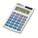 IBICO Calculatrice de poche Ibico 081X Écran LCD à 8 chiffres, Étui de protection IB410000
