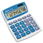 IBICO Blister calculatrice de bureau 208X Écran LCD à 8 chiffres, écran à inclinaison réglable IB410147