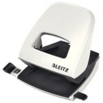 LEITZ Perforateur de bureau en métal NeXXt WOW - Blanc - 50081201