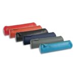 QUO VADIS Trousse ronde Satiny 22X6cm cuir de vachette satin. Coloris assortis