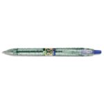 PILOT Bille B2P Ecoball rétractable. Rechargeable. Pointe 1mm. Corps plastique recyclé 86%. Coloris bleu