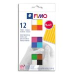 GRAINE CREATIVE Boîte de 12 pains 25g FIMO SOFT couleurs basiques assorties