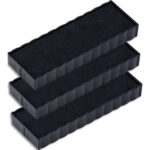 TRODAT Tampon Dateur + 12 formules incluses, encrage auto noir rechargeable. Hauteur caractères : 3,8 mm