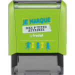 TRODAT Tampon Je marque mes affaires inclus lettres, dessins,étiquettes,bande themo,cassette encre noire