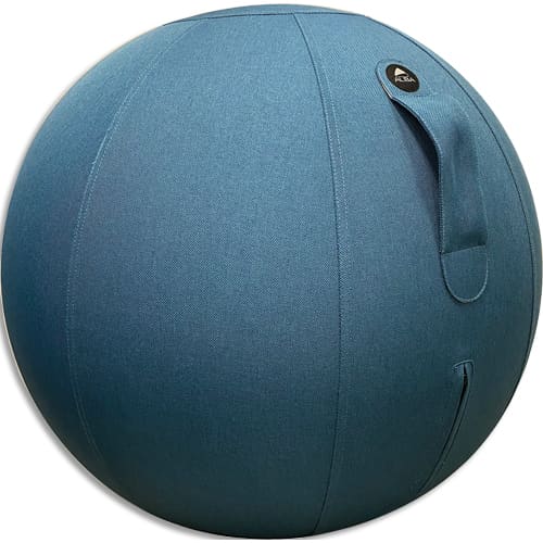 450659_d1-1.jpg ALBA Ballon Ergo ball Bleu,diam 65 cm.En polychlorure de vinyle. Poignée de transport.Fonction de Tumbler – Image 1