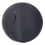 ALBA Ballon Ergo ball Noir,diam 65 cm.En polychlorure de vinyle. Poignée de transport.Fonction de Tumbler
