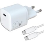 APM Chargeur secteur USB Type C + Câble Type C 1 mètre