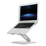 ALBA Support ordi portable alu 11 à 15,6'' jusqu'à 12cm hauteur-Inclinaison réglable 75° bras/80° plateau