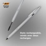 BIC Cristal Re'New Recharges pour Stylo-Bille Pointe Moyenne (1,0 mm) - Bleu, Etui Carton de 3 – Image 3