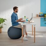 LEITZ Cosy Ballon d'assise ergonomique, gris, 52790089 – Image 3