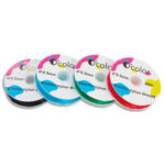 O'COLOR Fil nylon élastique de couleurs. 4 bobines de 20m, diamètre 0,5 mm