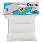 O'COLOR lot de 3 recharges de rouleau mousse 10cm.