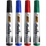 BIC Marking 2000 ECOlutions Marqueurs Permanents à Pointe Conique Moyenne - Couleurs Assorties x4 – Image 2