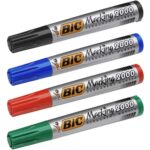 BIC Marking 2000 ECOlutions Marqueurs Permanents à Pointe Conique Moyenne - Couleurs Assorties x4 – Image 3