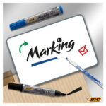 BIC Marking 2300 ECOlutions Marqueurs Permanents à Pointe Moyenne Biseautée - Couleurs Assorties x4 – Image 4