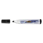 BIC Marqueur Velleda 1701 ECOlutions effaçable à sec tableau blanc. Pointe ogive moyenne. Coloris noir