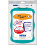 BIC Velleda Ardoise Ecolier Double Face Effaçable + Feutre Effaçable et Effacette - Coloris Aléatoires x1 – Image 2