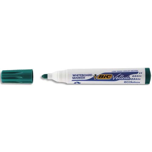 452108_d1.jpg BIC Marqueur Velleda 1701 ECOlutions effaçable à sec tableau blanc. Pointe ogive moyenne. Coloris vert – Image 1