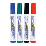 BIC Velleda Feutres pour Tableau Blanc Effaçables à Sec à Pointe Conique Moyenne - Couleurs Assorties x4 – Image 2
