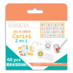 Cartes à jouer à customiser 350 g/m² - 8,4 x 5,5 cm - 60 pcs - 1 coloris