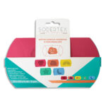 Pack de boîtes cadeaux berlingots avec motifs adhésifs à customiser - 15 x 10 x 4 cm - 5 pcs - 5 col