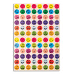 CLEOPATRE Pochette de 10 planches de gommettes Smileys. 960 gommettes.