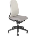 Fauteuil Souly synchrone ergonomique et design, placet dossier assise beige foncé et dossier beige clair