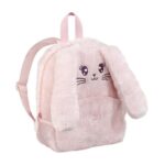 VIQUEL Sac à dos CUDDLE LAPIN, 1 cmpt fermeture zippée. Matière peluche. 22x29x10cm. 1 visuel lapin rose