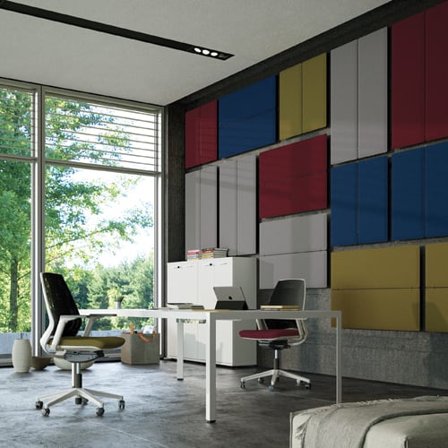 453415_d1-1.jpg Bureau direction 4 pieds KAREN 200x100cm.Haut.73cm.Plateau mélaminé 19mm Blanc et piètement cadre blanc – Image 1