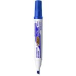 BIC Marqueur Velleda 1751 ECOlutions effaçable à sec tableau blanc.Pointe biseautée moyenne.Coloris bleu – Image 2