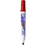 BIC Marqueur Velleda 1751 ECOlutions effaçable à sec tableau blanc.Pointe biseautée moyenne.Coloris rouge – Image 2