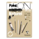 CLAIREFONTAINE Bloc PaintON encollé A5 30F 250g naturel