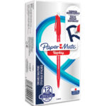 PAPERMATE Stylo-Bille Effaçable - Replay - Pointe Moyenne - Rouge