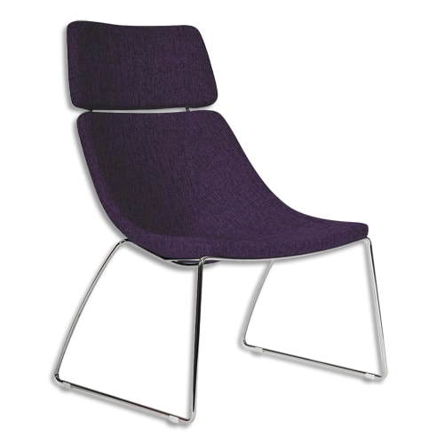 455089_d1-1.jpg Chauffeuse Dan à dossier haut en tissu violet BN25 avec piètement fil chrome – Image 1