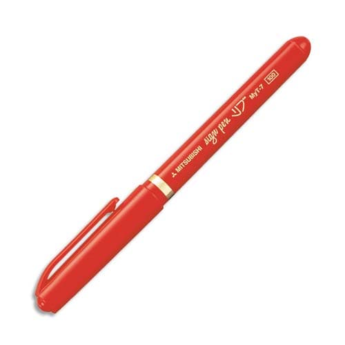 457393_d1.jpg UNI-BALL Stylo-feutre pointe en nylon largeur de trait 0,8 mm encre à pigments Rouge SIGN PEN MYT7 – Image 1