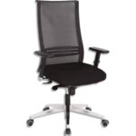 NOWY STYL Siège Bizzance non feu noir, Têtière réglable 2D, à contact synchrone, livré sans accoudoirs