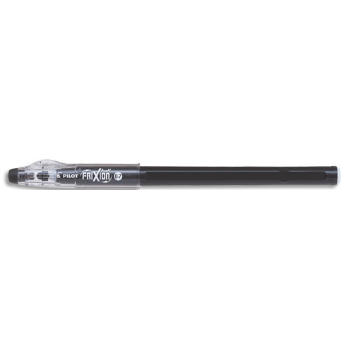 458561_d1.jpg PILOT FriXion Ball Stick non rechargeable. Pointe conique moyenne 0,7mm. Encre effaçable noire – Image 1