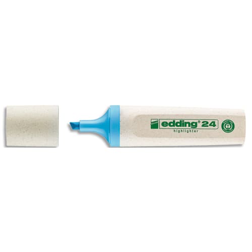 458719_d1.jpg EDDING Surligneur ECOLINE-24 pointe biseautée a une largeur de trait de 2 à 5 mm. Couleur bleu – Image 1