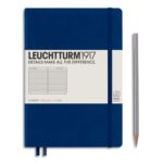 LEUCHTTURM 1917 Carnet rigide 14,8x21cm 251 pages lignées numérotées. Coloris Bleu marine