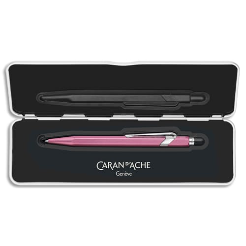 459036_d1.jpg CARAN D'ACHE Stylo bille 849 Colormat X : Corps hexagonal en alu - finition microbillée. Slimpack-Rose – Image 1