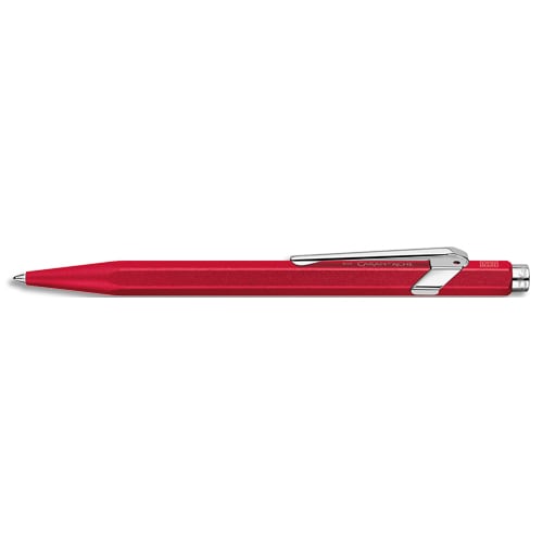 459043_d1.jpg CARAN D'ACHE Stylo bille 849 Colormat X: Corps hexagonal en aluminium, finition microbillée - Corps Rouge – Image 1