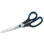 DAHLE Ciseaux en acier inoxydable de 21 cm. Poignées rembourrées en caoutchouc souple. Coloris noir