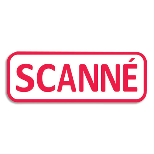459110_d1.jpg TRODAT Timbre formule SCANNE - Xprint à encrage automatique Rouge. Dimension empreinte 47 x 18 mm – Image 1