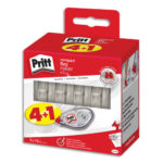 PRITT Boite de 5 rollers correction frontal jetable PRITT COMPACTFLEX.Embout flex.Dimensions 4,2mm x 10m