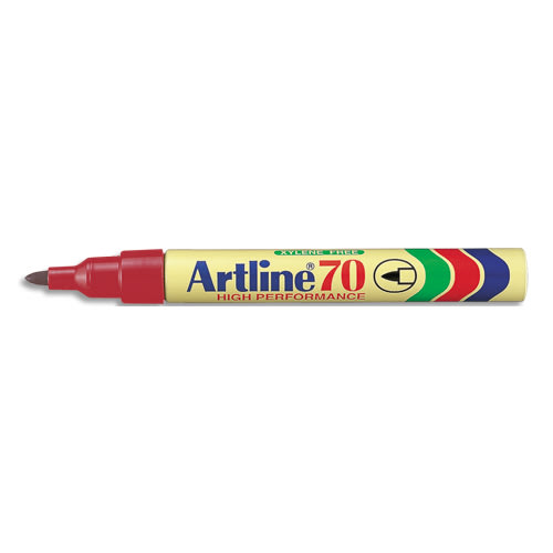 459588_d1.jpg ARTLINE Marqueur ''70'' permanent indélébile pointe ogive 1,5 mm coloris rouge – Image 1