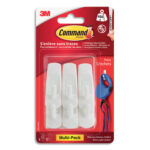 COMMAND Blister de 6 crochets standard blanc Command™. Puissance de maintien : 450 g