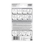 COMMAND Blister de 6 crochets standard blanc Command™. Puissance de maintien : 450 g – Image 2