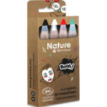 GRIM TOUT Boîte de 4 crayons de maquillage certifiés bio naturel - BOOH! Idéal pour Halloween