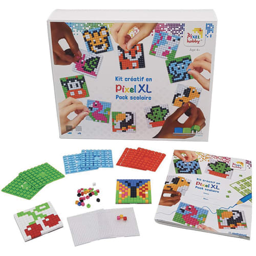 461490_d1-1.jpg OZ INTERNATIONAL Kit de 15 tableaux 6x6cm à réaliser avec des pixels XL 3D, fixation immédiate – Image 1